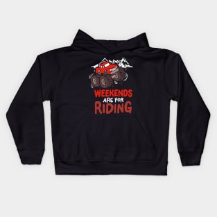 ATV / FOUR WHEELING: Weekends Are For Riding Gift Kids Hoodie